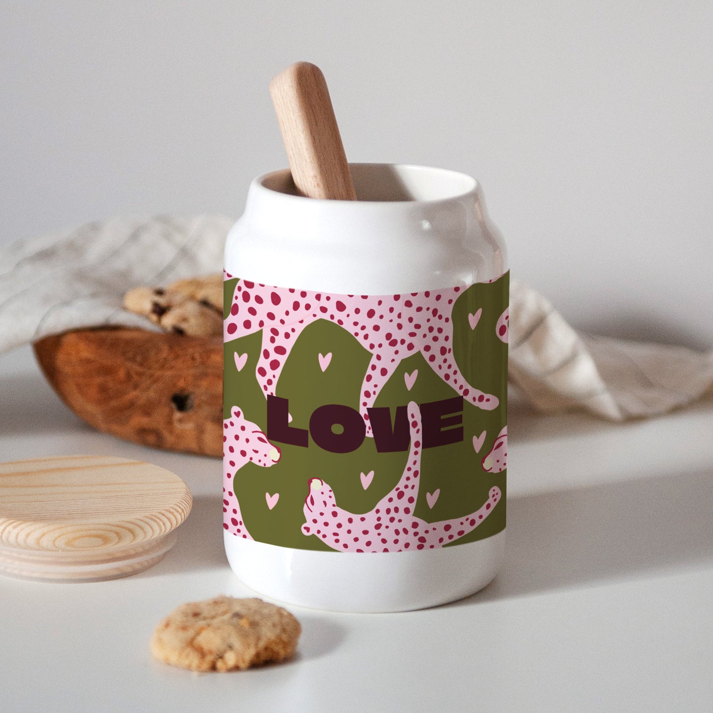 Pot en céramique 65 cl Léopard Love photo N° 3