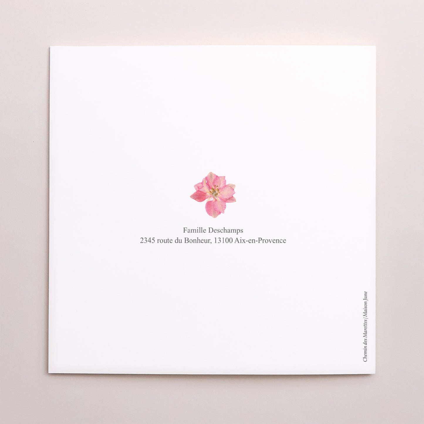 Faire-part Naissance Carré double volet Secret de Printemps photo N° 3