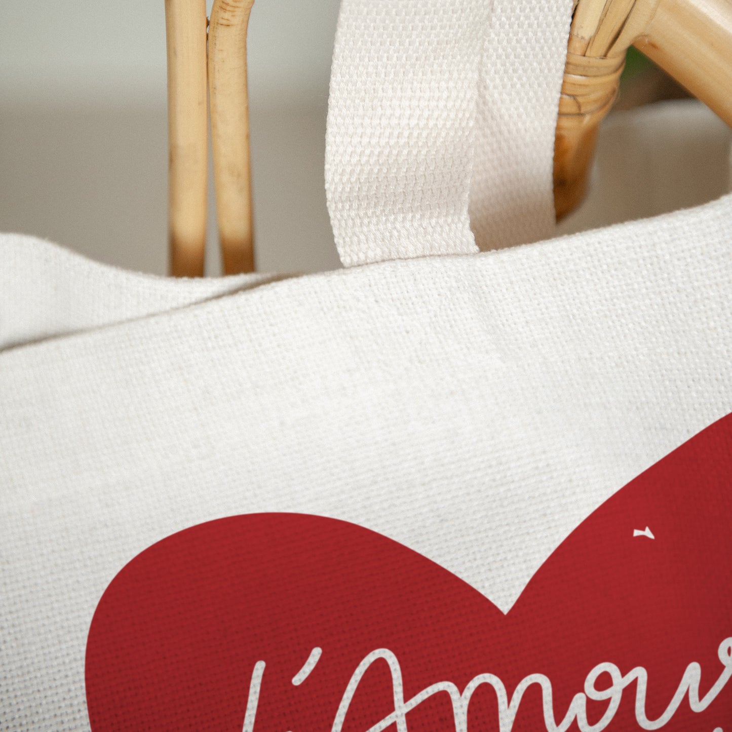 Tote bag Anse en toile L'Amour Triomphe Toujours photo N° 3