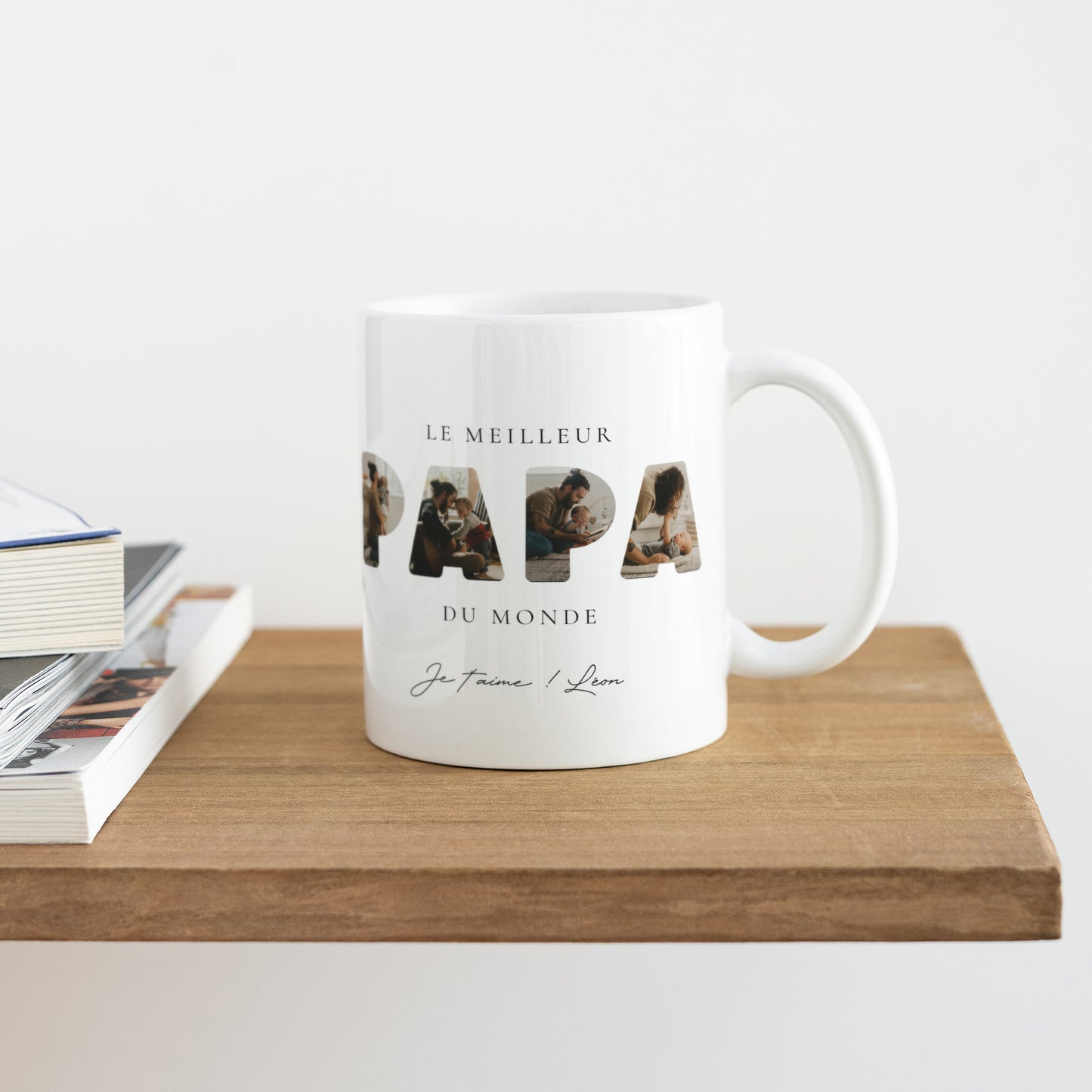 Mug Blanc Papa en Souvenirs photo N° 4