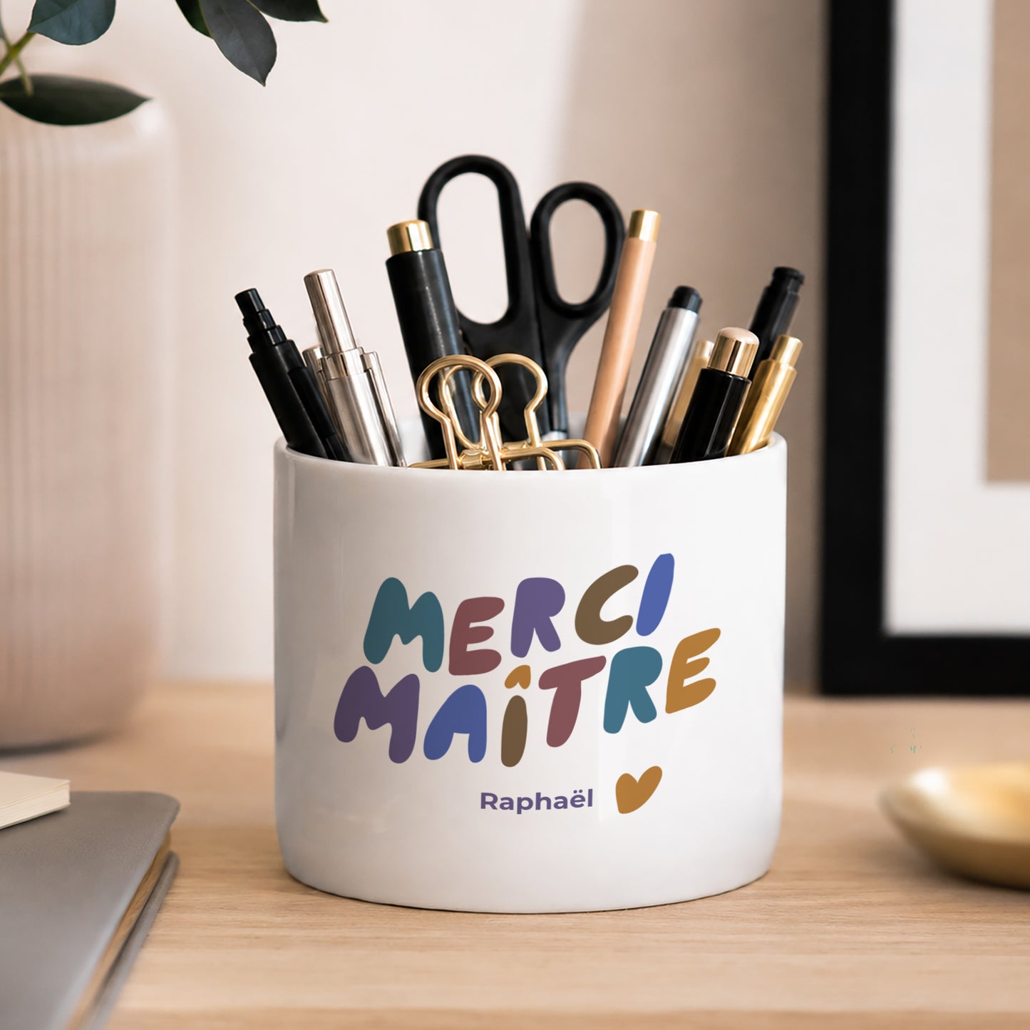 Pot à crayons 48 cl Merci Maître photo N° 2