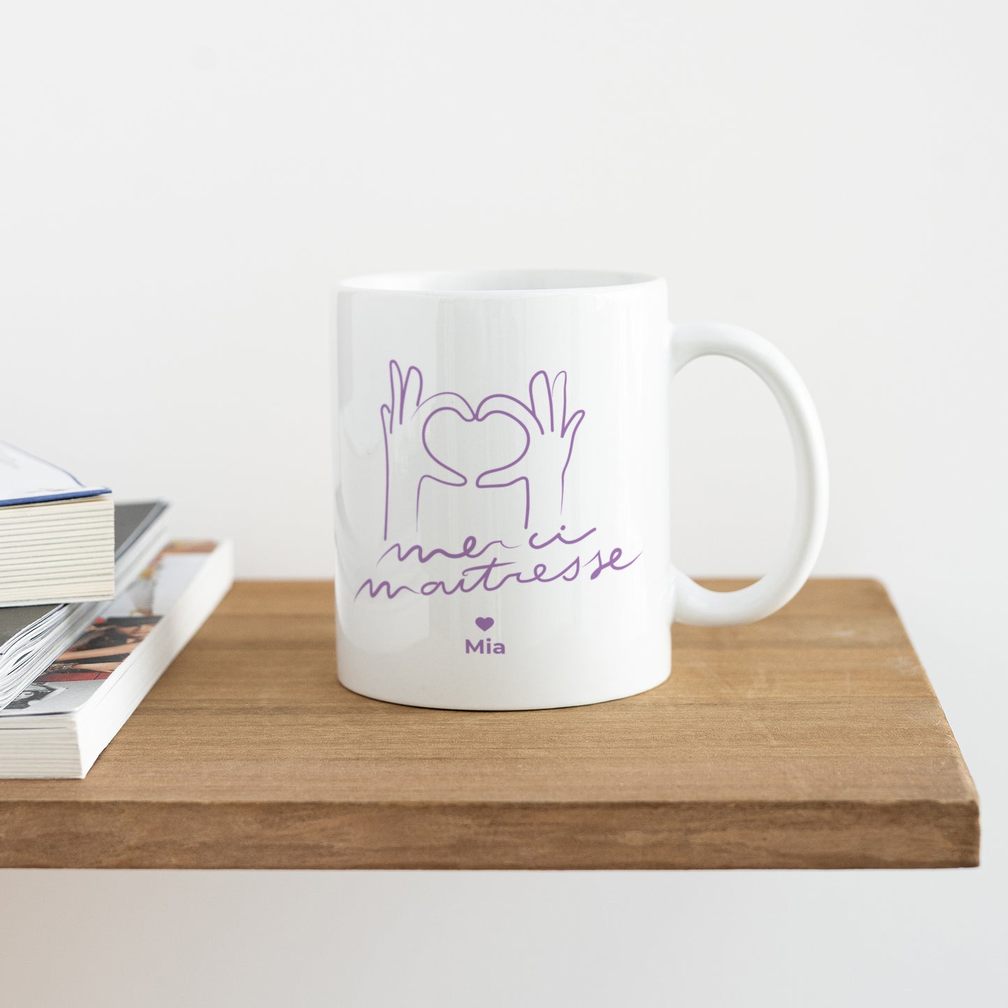 Mug Blanc Coeur sur vous photo N° 4