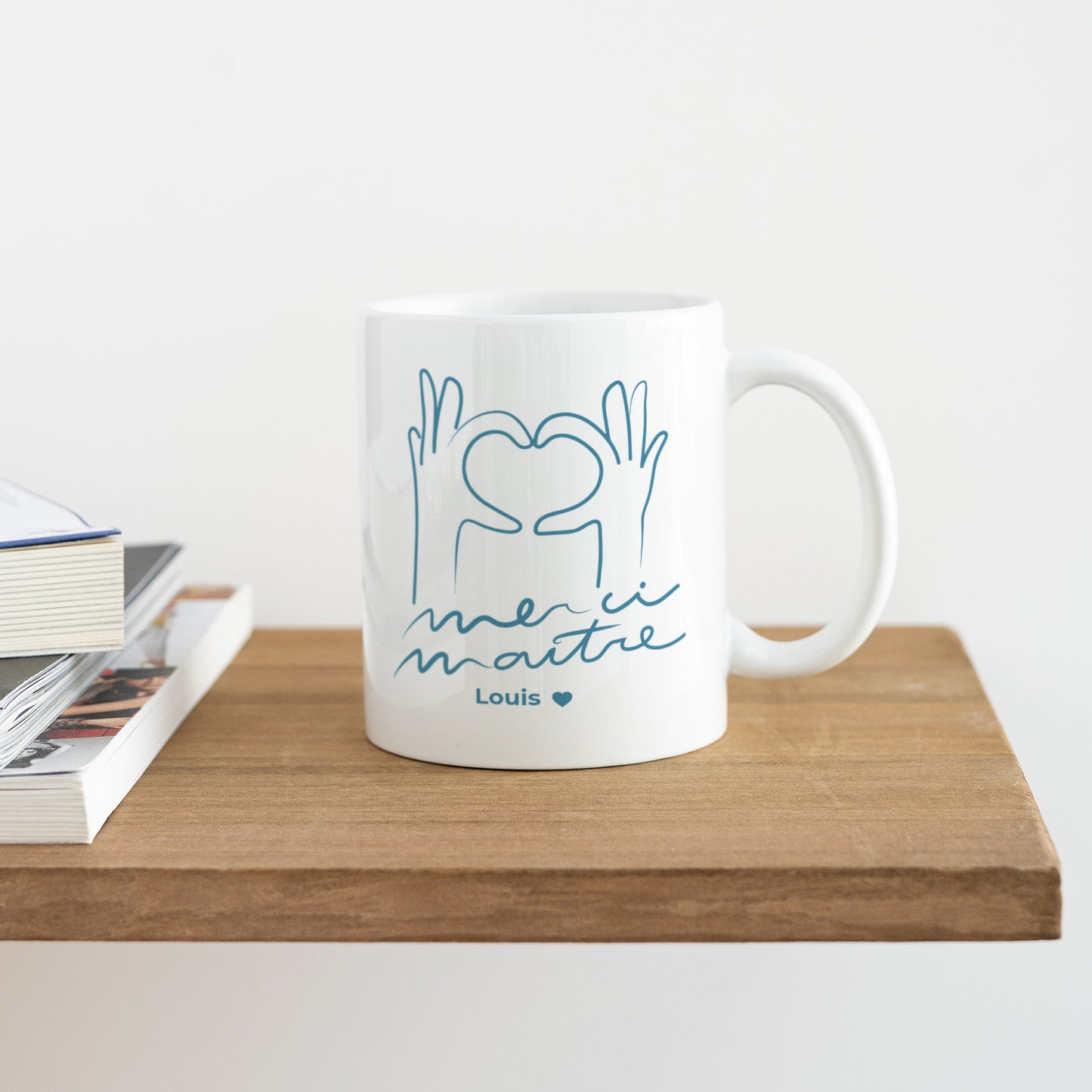 Mug Blanc Coeur sur vous II photo N° 4