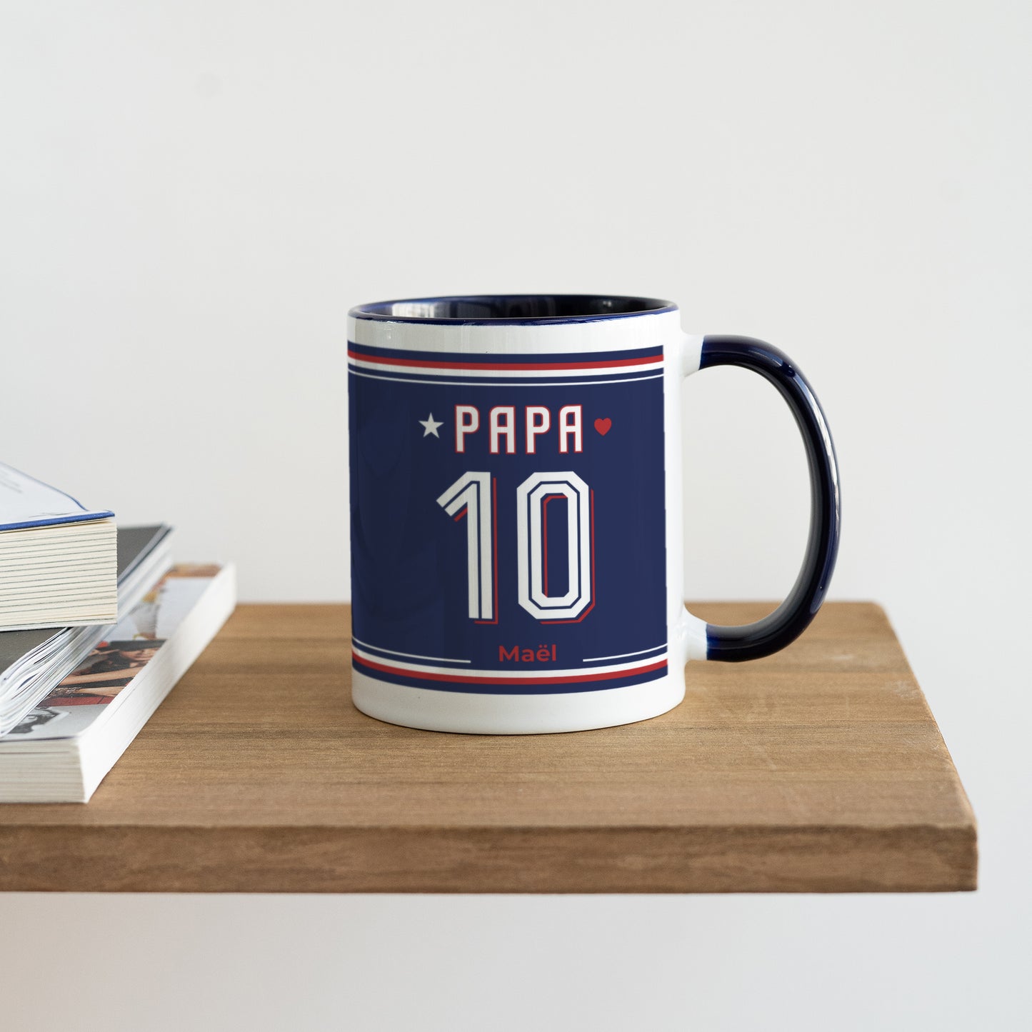 Mug Bleu Mon numéro 10 photo N° 4