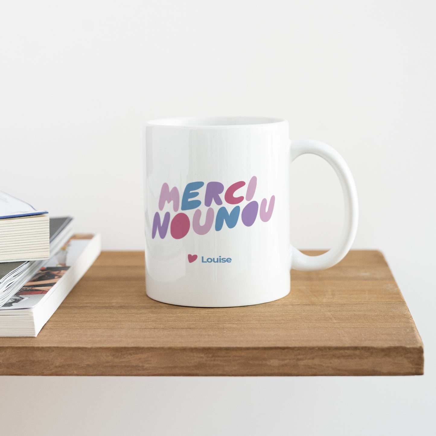 Mug Blanc Merci nounou photo N° 4