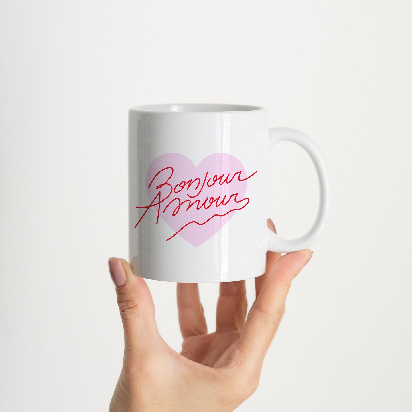 Mug Bonjour Amour photo N° 2