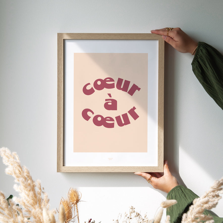 Affiche Cœur à cœur photo