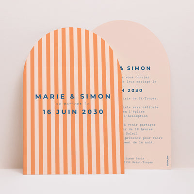 Faire-part mariage simple