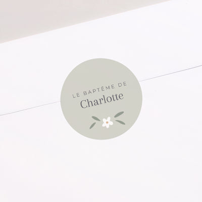 Sticker autocollant baptême