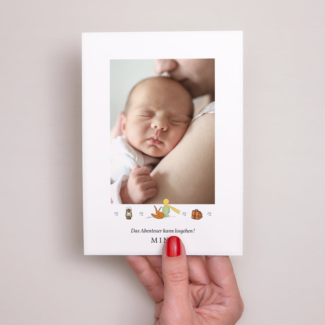 Faire-part Naissance Portrait Le Petit Prince aventurier, photo N° 5