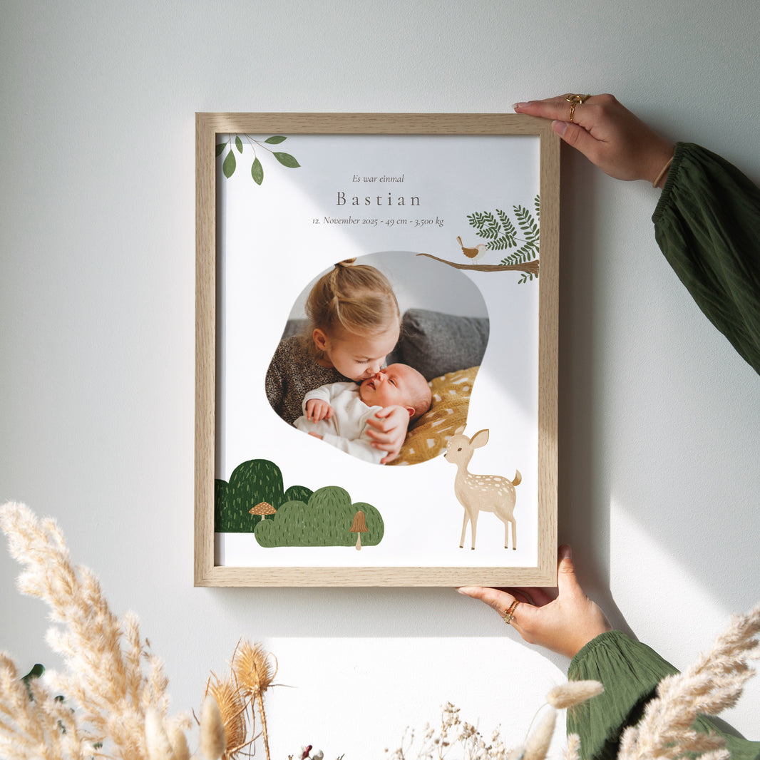 Affiche Naissance Portrait Il était une fois les animaux de la forêt photo N° 7