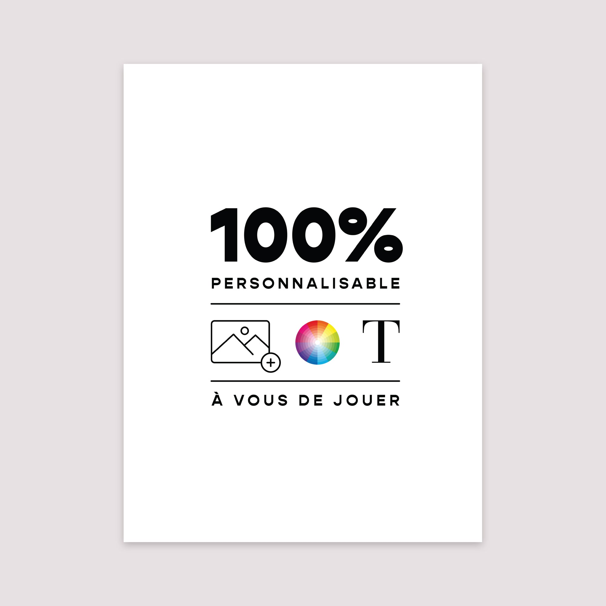 Affiche Portrait 30 x 40 cm Do It Yourself photo N° 2