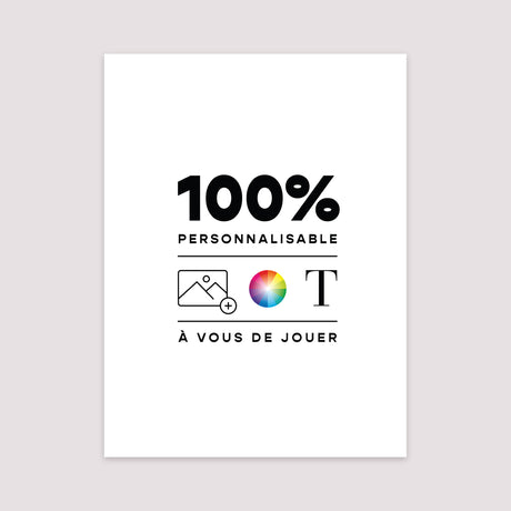 Affiche Portrait 30 x 40 cm Do It Yourself