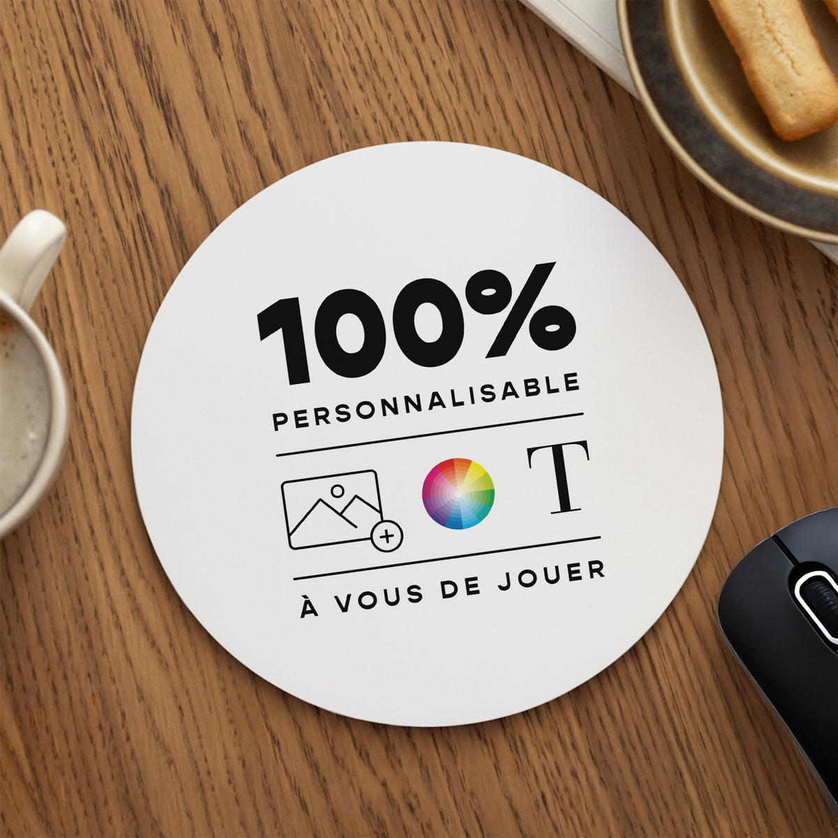 Tapis de souris Rond Do It Yourself photo N° 1