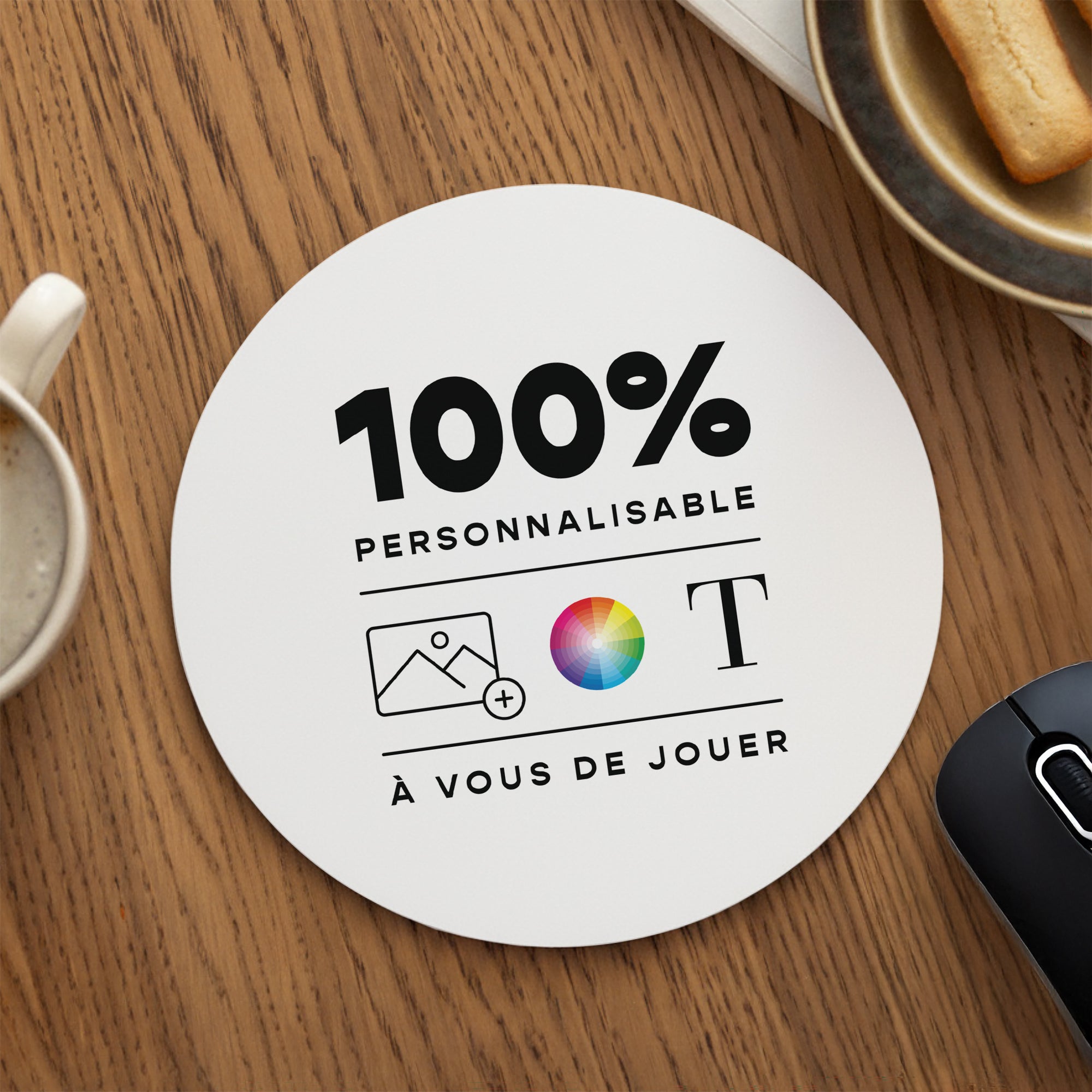 Tapis de souris Rond Do It Yourself photo N° 1