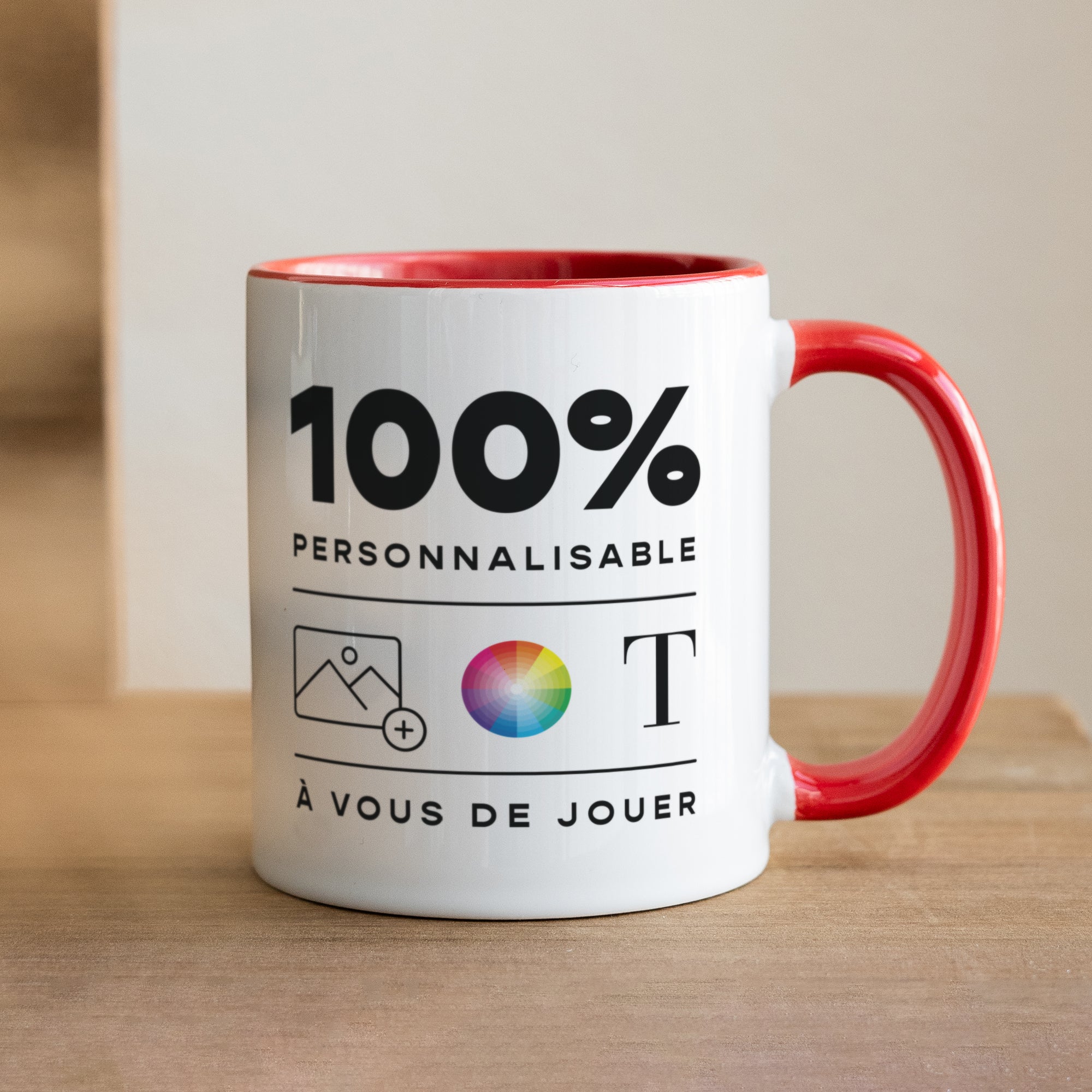 Mug Objets Rouge Do It Yourself photo N° 1