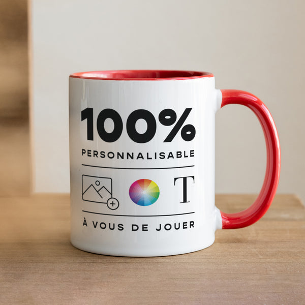 Mug Objets Rouge Do It Yourself photo