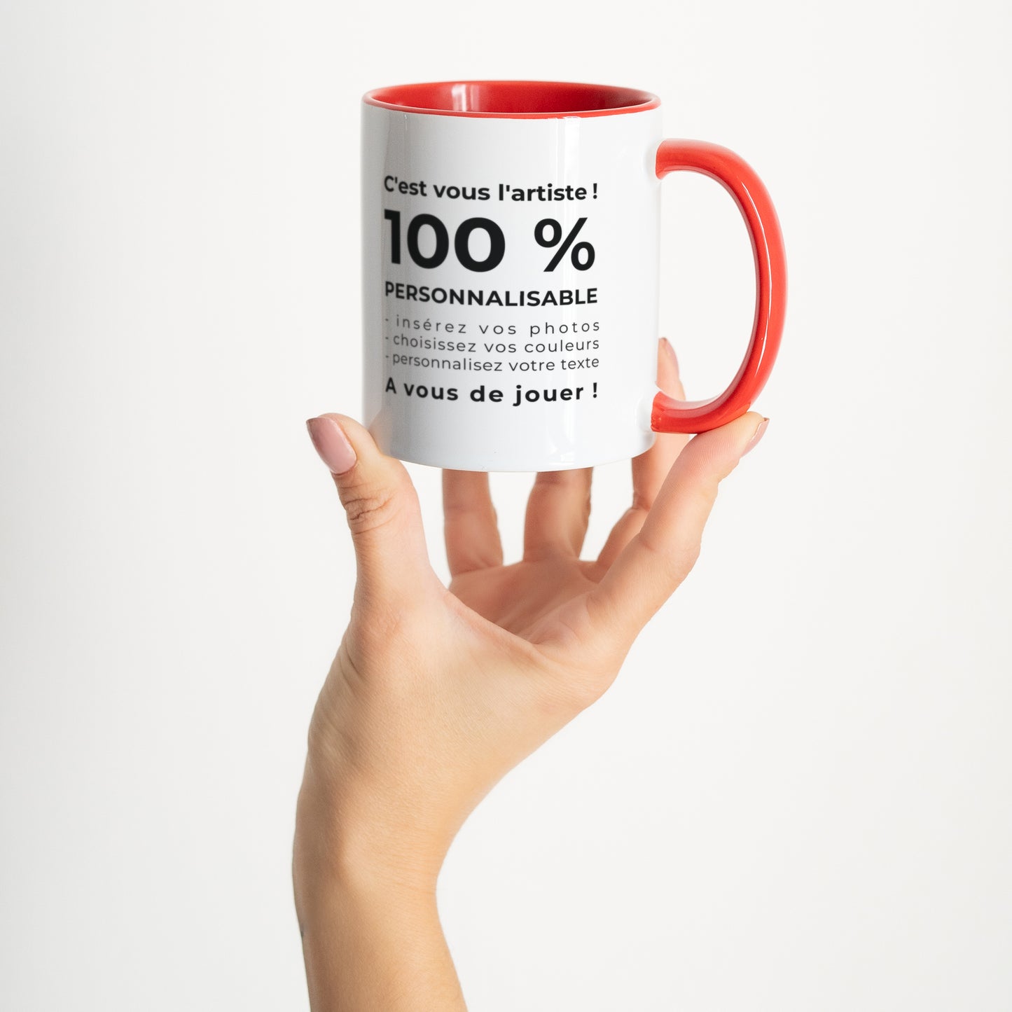 Mug Objets Rouge Do It Yourself photo N° 2