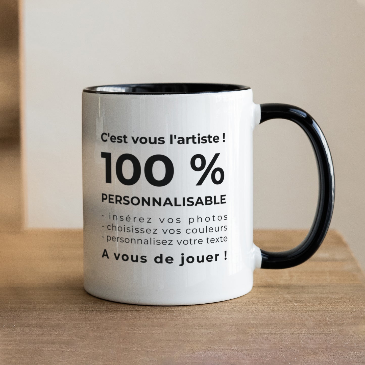 Mug Objets Noir Do It Yourself photo N° 1