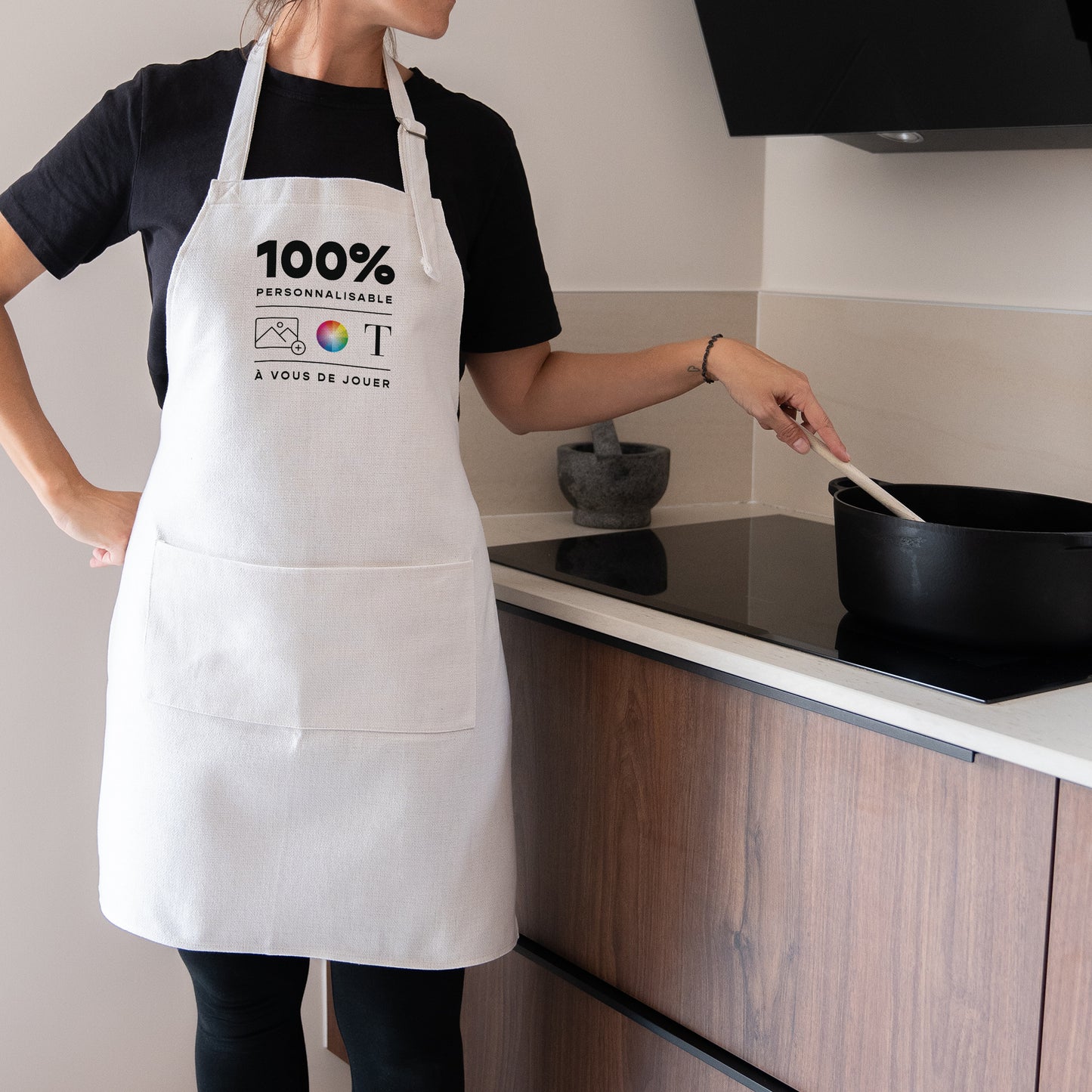 Tablier adulte Beige naturel Do It Yourself photo N° 1