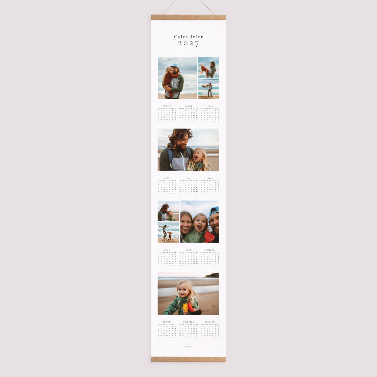 Calendrier Fin d'année Papier Calendrier Photo Pêle-Mêle photo N° 1