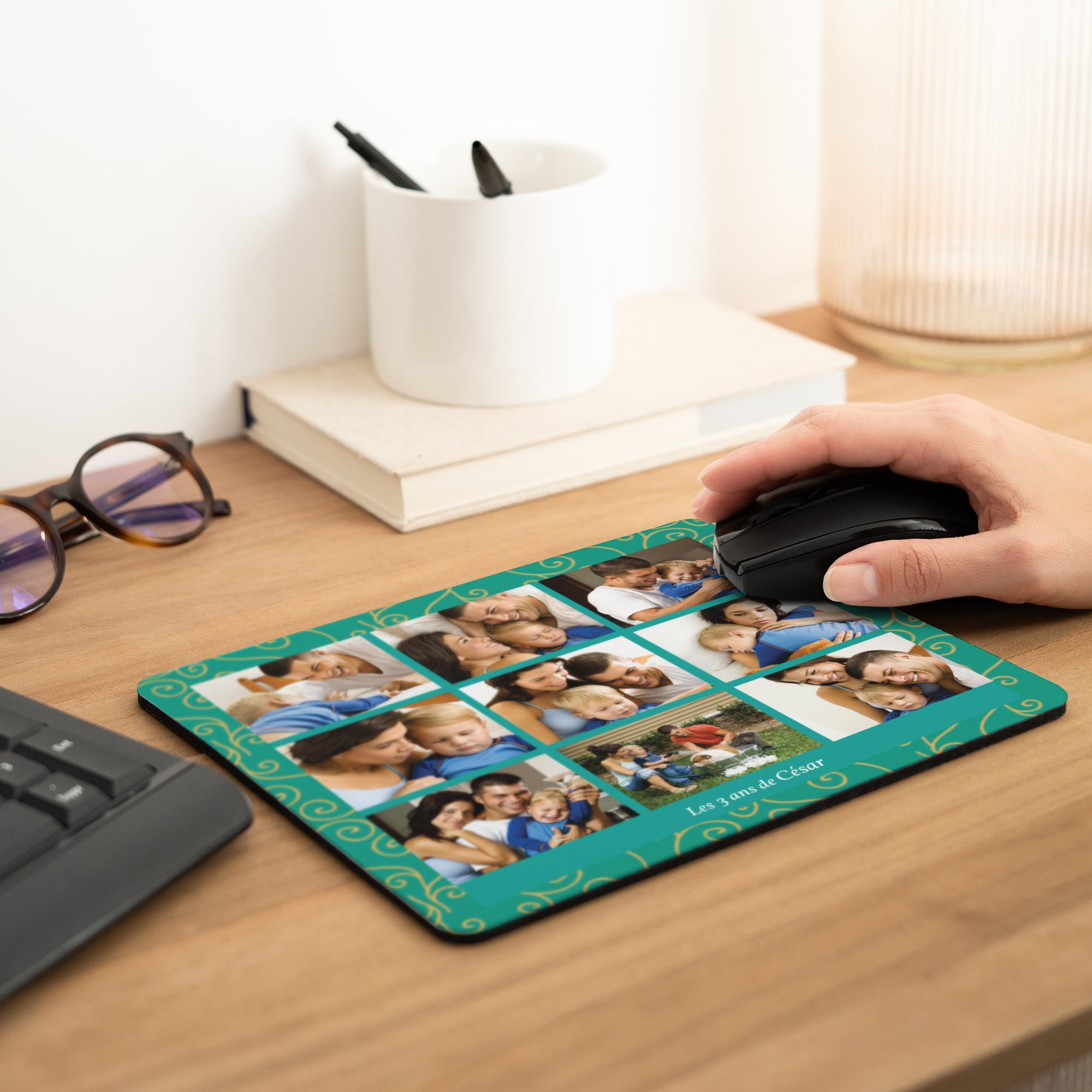 Tapis de souris Objets Rectangle Arabesques en vues photo N° 2