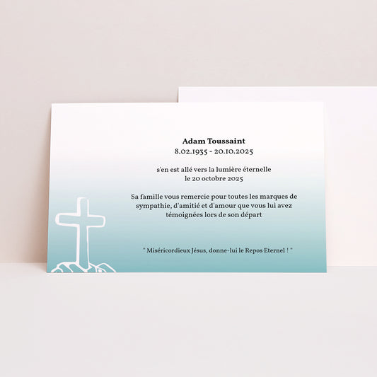 Remerciements Décès Paysage Voeux d'immortalité - deces remerciements photo