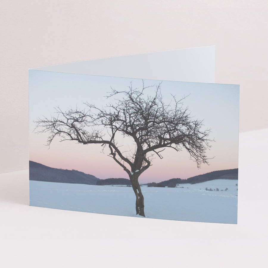 Faire-part Décès Double volet paysage Crépuscule d'un dieu photo