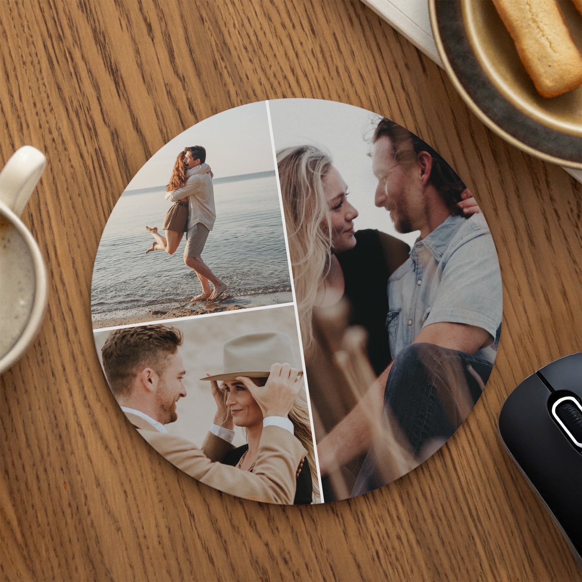 Tapis de souris Rond Multiphotos photo N° 1