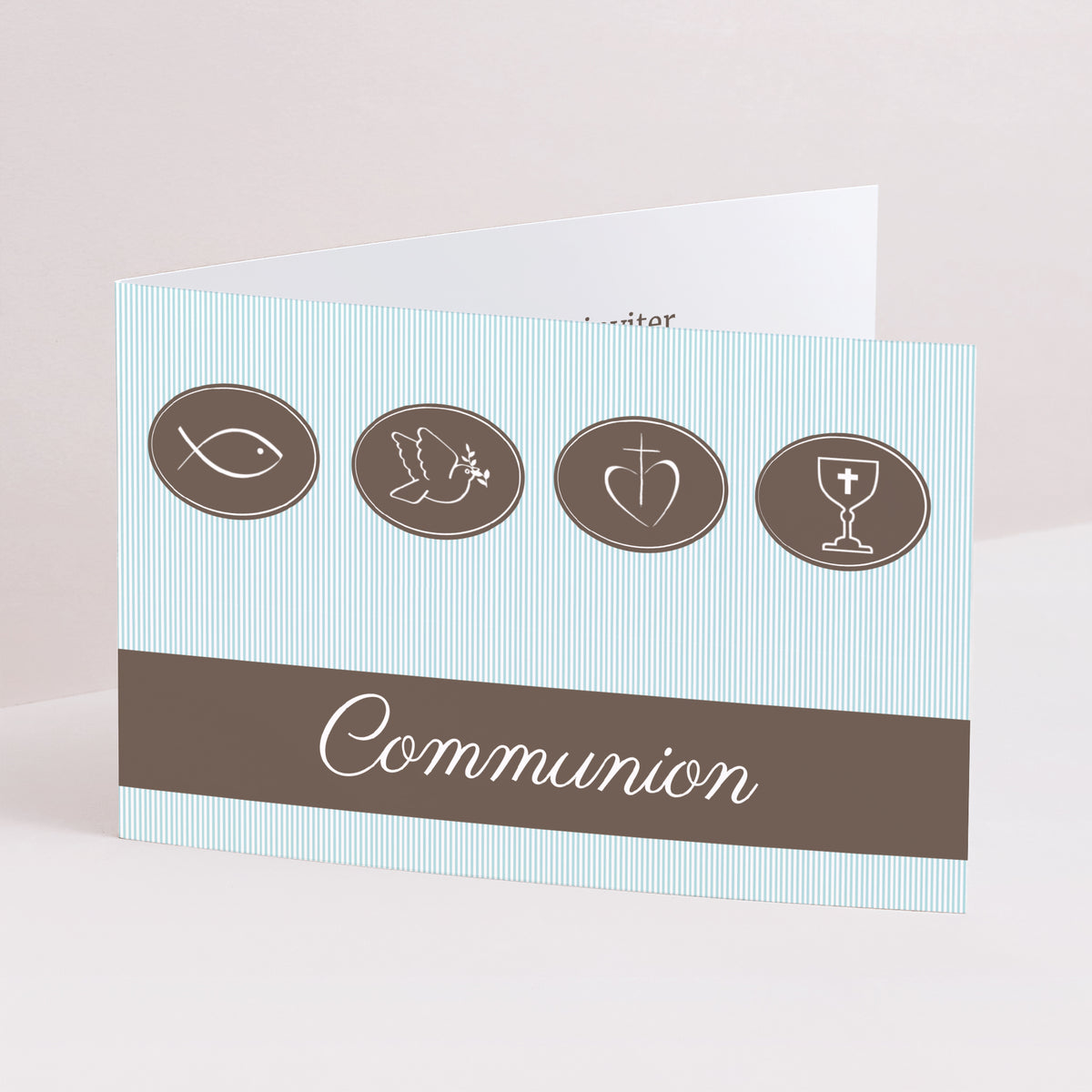 Faire-part Communion Double volet paysage Communion classique photo N° 1