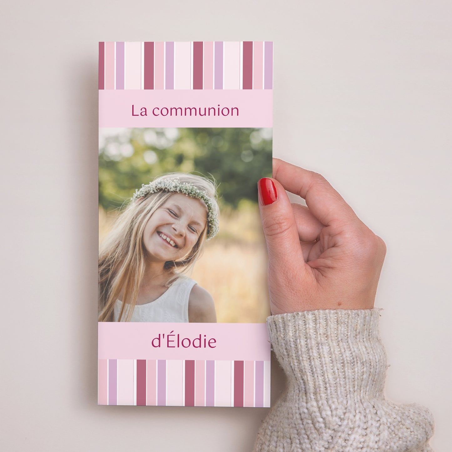 Menu Communion Panoramique portrait Profession de Foi - Fille photo N° 2