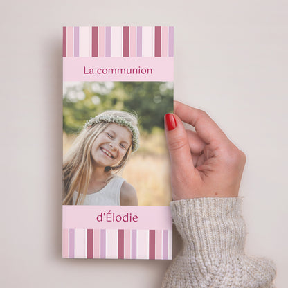 Menu Communion Panoramique portrait Profession de Foi - Fille photo N° 2
