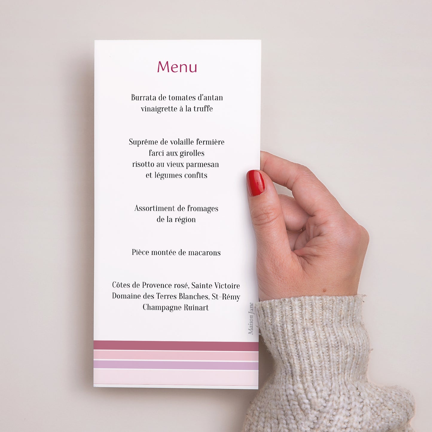 Menu Communion Panoramique portrait Profession de Foi - Fille photo N° 3