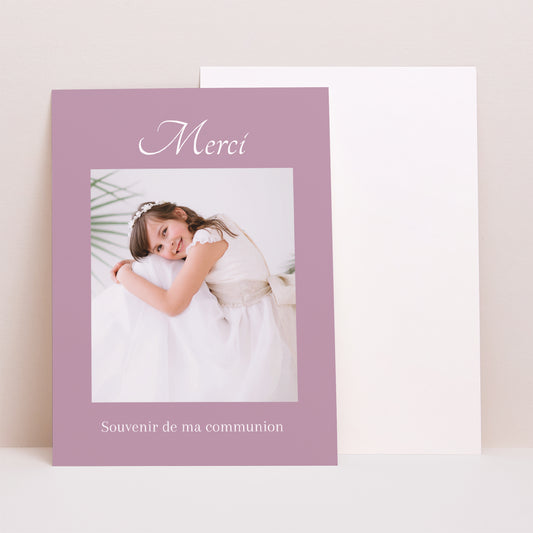 Remerciements Communion Portrait Sobriété photo