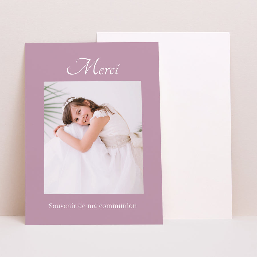 Remerciements Communion Portrait Sobriété photo