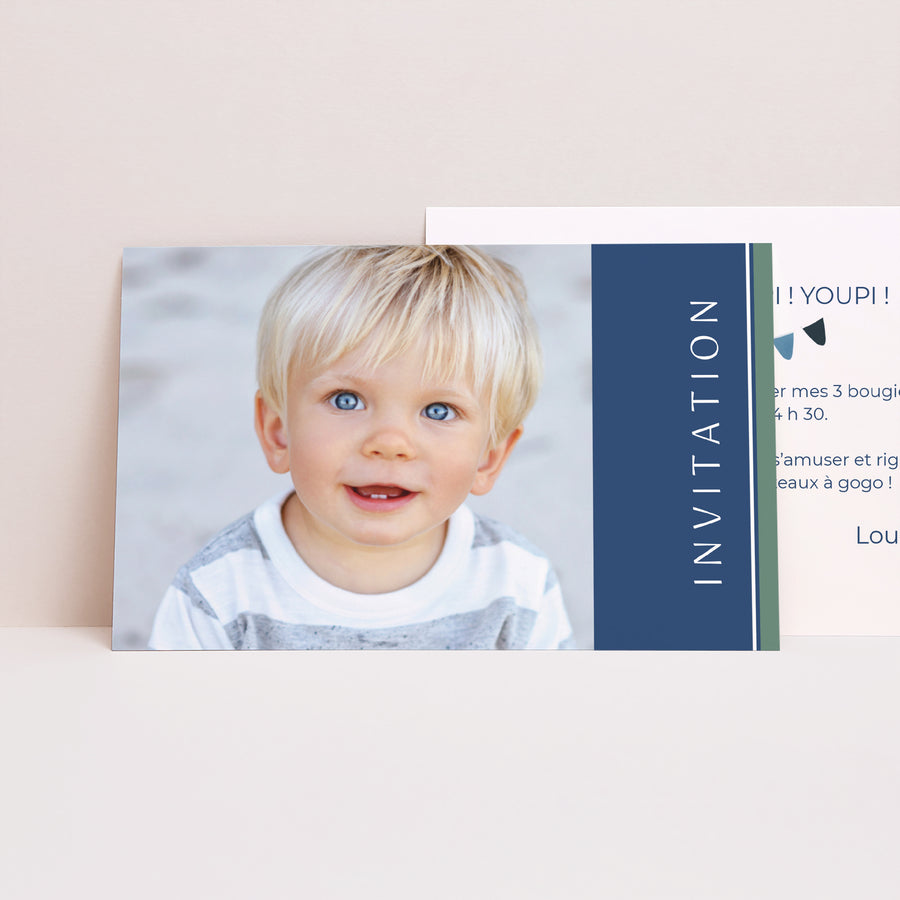 Invitations Anniversaire Enfant Paysage Composez votre âge photo