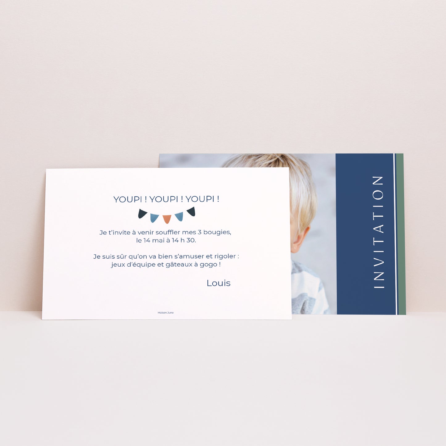 Invitations Anniversaire Enfant Paysage Composez votre âge photo N° 2