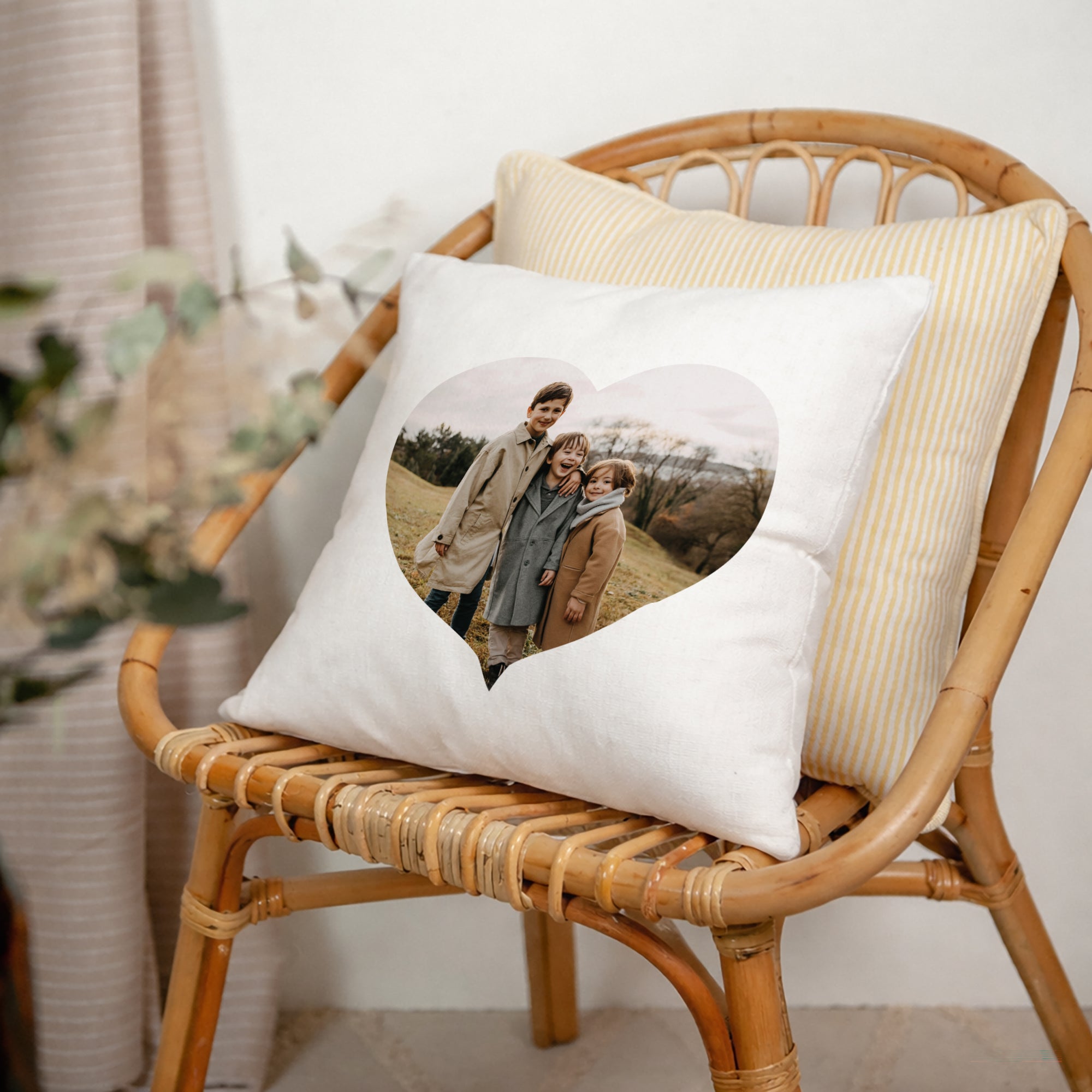 Coussin Objets Beige naturel Coussin Personnalisé photo N° 2