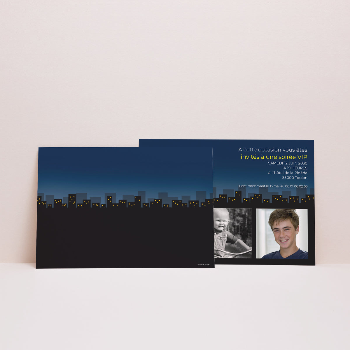 Invitations Anniversaire Adulte Paysage Années Lumière photo N° 2