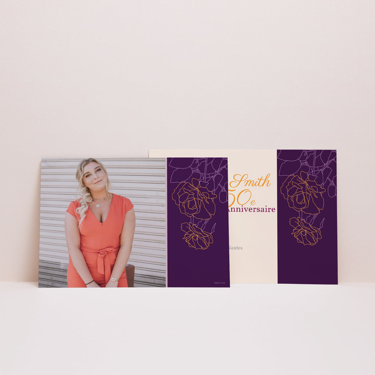 Invitations Anniversaire Adulte Paysage Violine photo N° 2