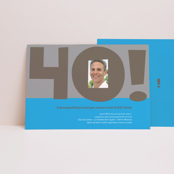 Invitations Anniversaire Adulte Paysage Jolie boutade photo