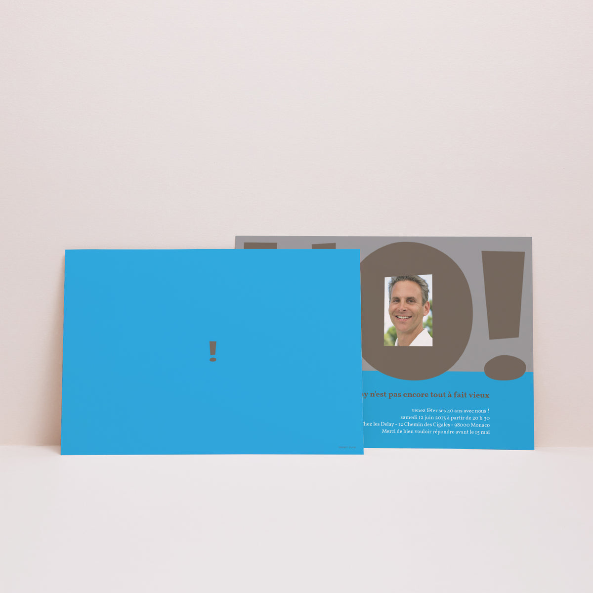 Invitations Anniversaire Adulte Paysage Jolie boutade photo N° 2
