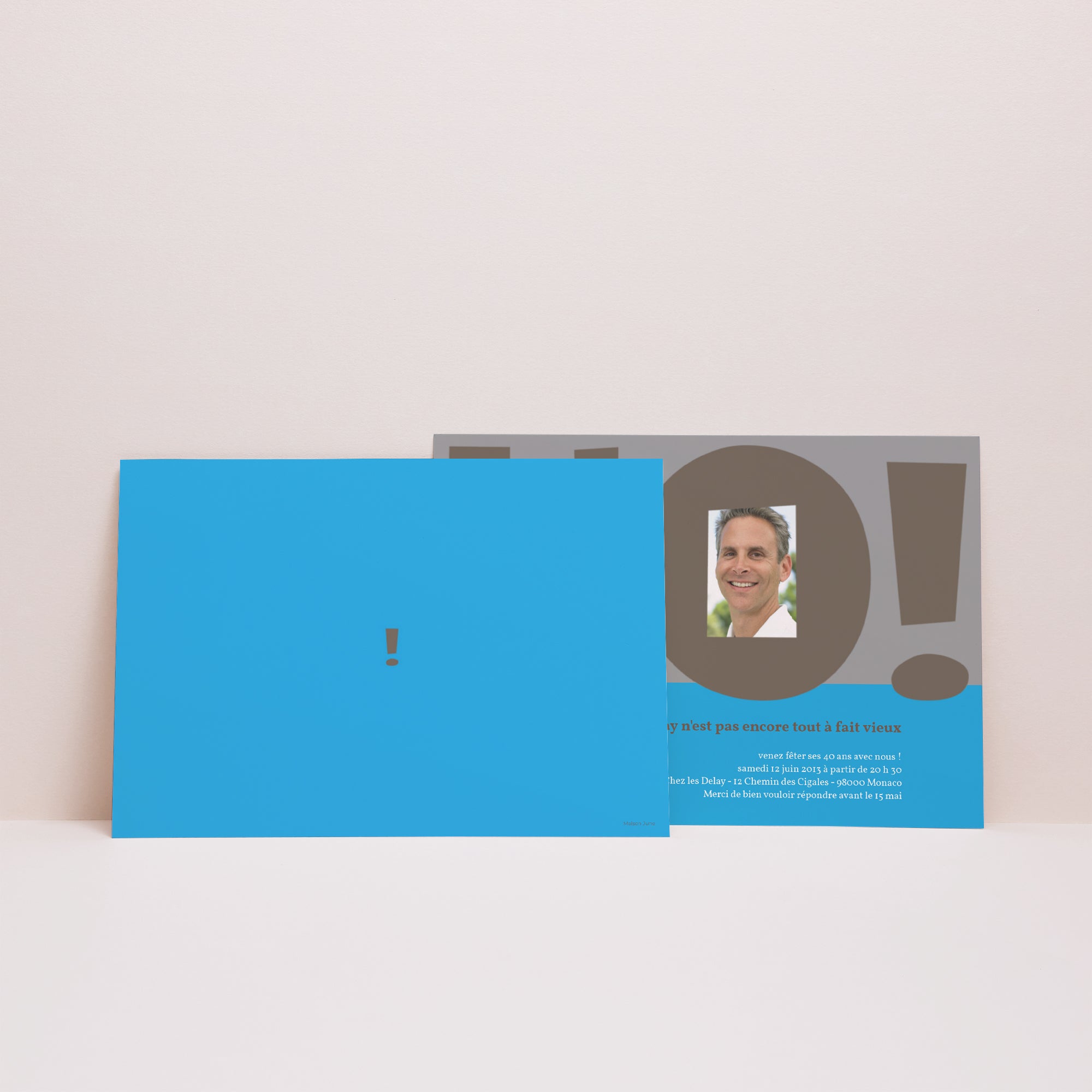 Invitations Anniversaire Adulte Paysage Jolie boutade photo N° 2
