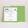 Invitations Anniversaire Enfant Carré Chouette une fête photo N° 1