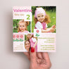 Invitations Anniversaire Enfant Carré Tulipe dans le jardin photo N° 2