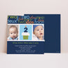 Invitations Anniversaire Enfant Carré Deux Ans - garçon photo N° 1