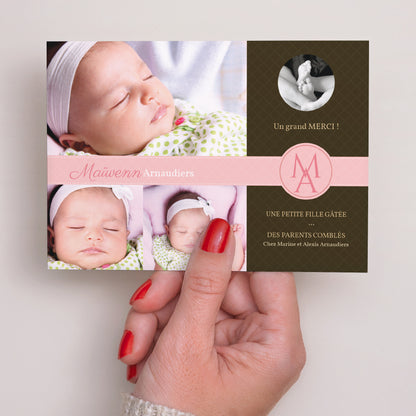 Remerciements Naissance Paysage Design parfait - rose photo N° 3