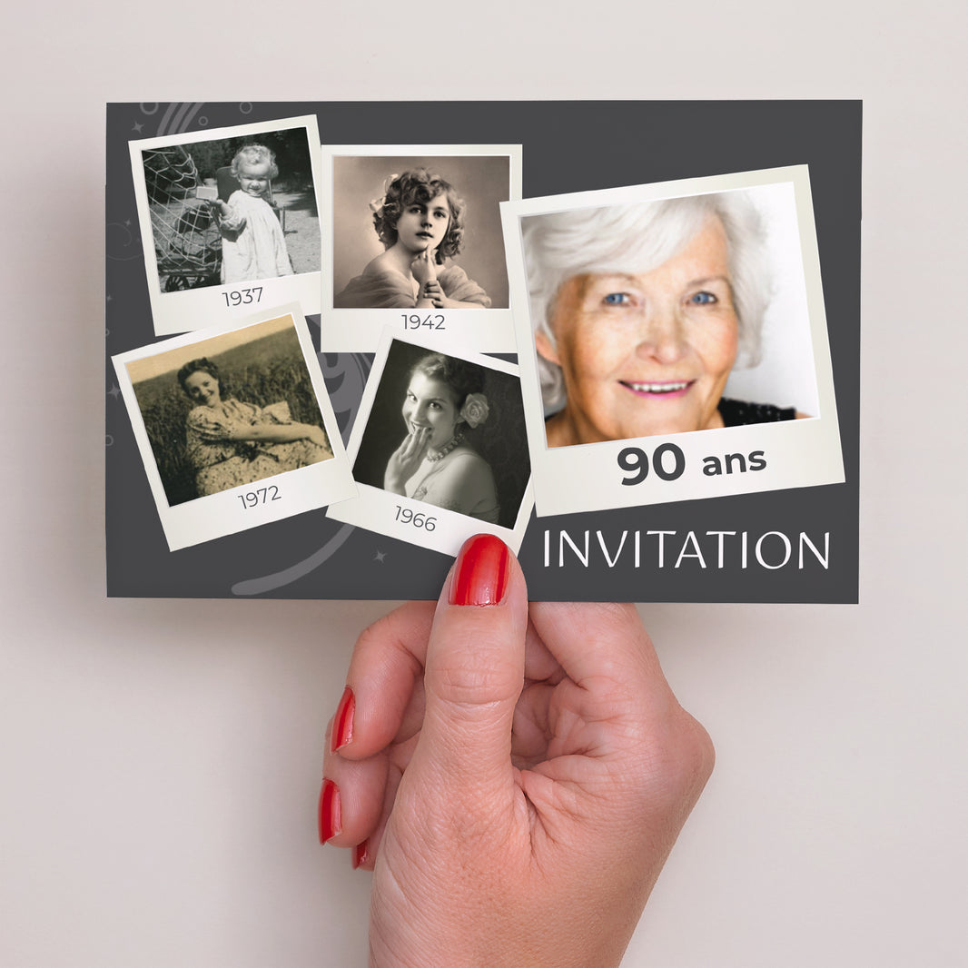 Invitations Anniversaire Adulte Paysage Rétrospective photo N° 3