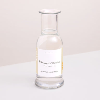 Etiquette bouteille Mariage Paysage Campagne Provençale photo N° 2