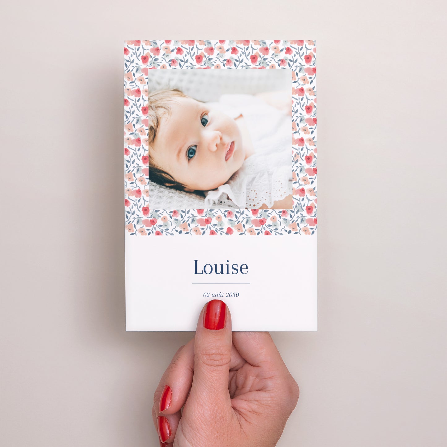 Faire-part Naissance Portrait Liberty photo N° 2